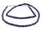The Bead Chest Lapis Lazuli Cylinder Beads 3mm Afghanistan Blue Gemstone 13-15 Inch Strand